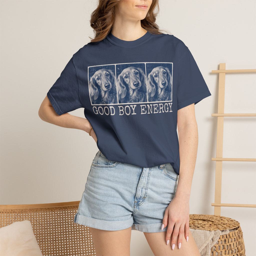 Good Boy Energy Tee — Personalized Dog Lover T-Shirt