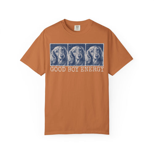 Good Boy Energy Tee — Personalized Dog Lover T-Shirt