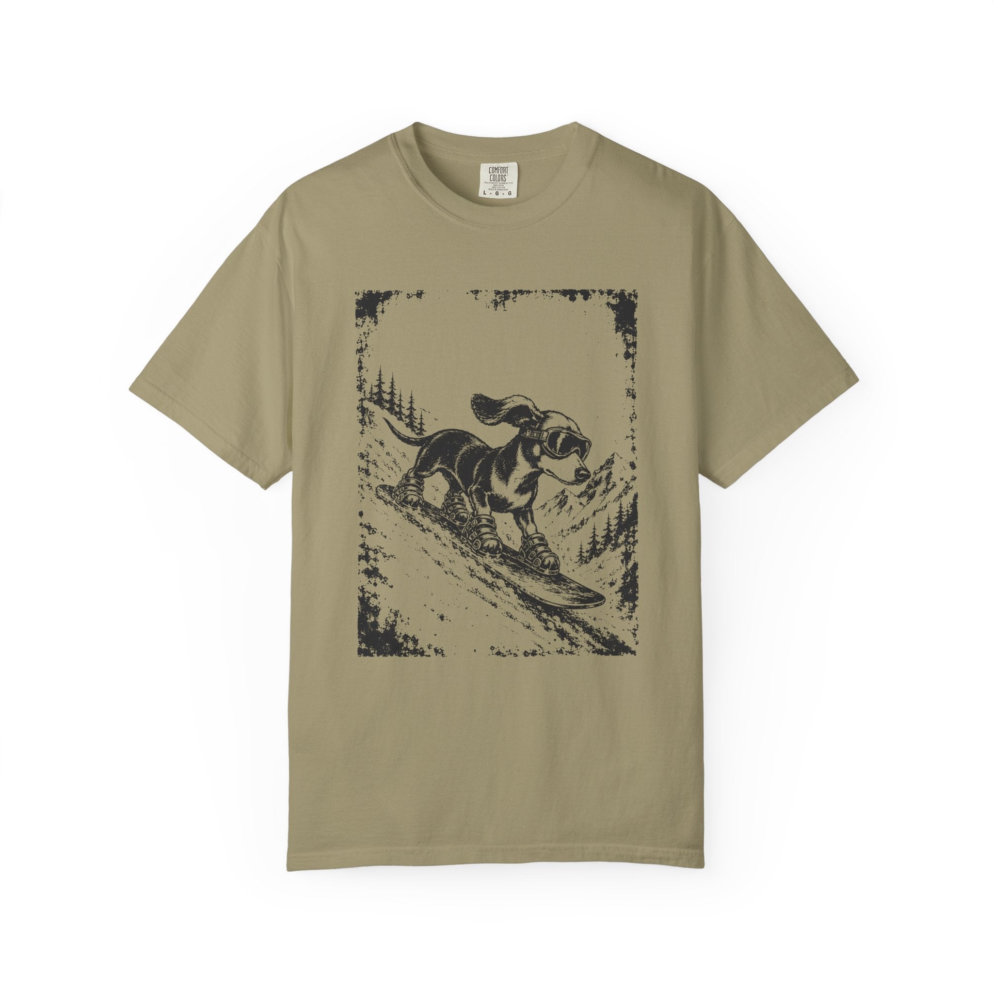 Snowboarding Dachshund T-Shirt