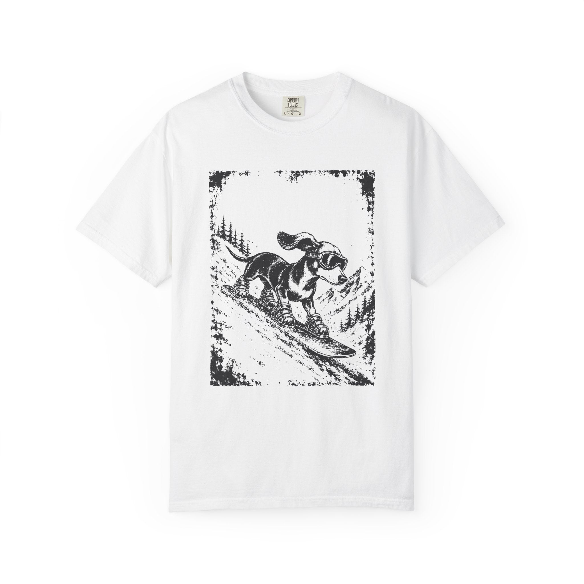 Snowboarding Dachshund T-Shirt