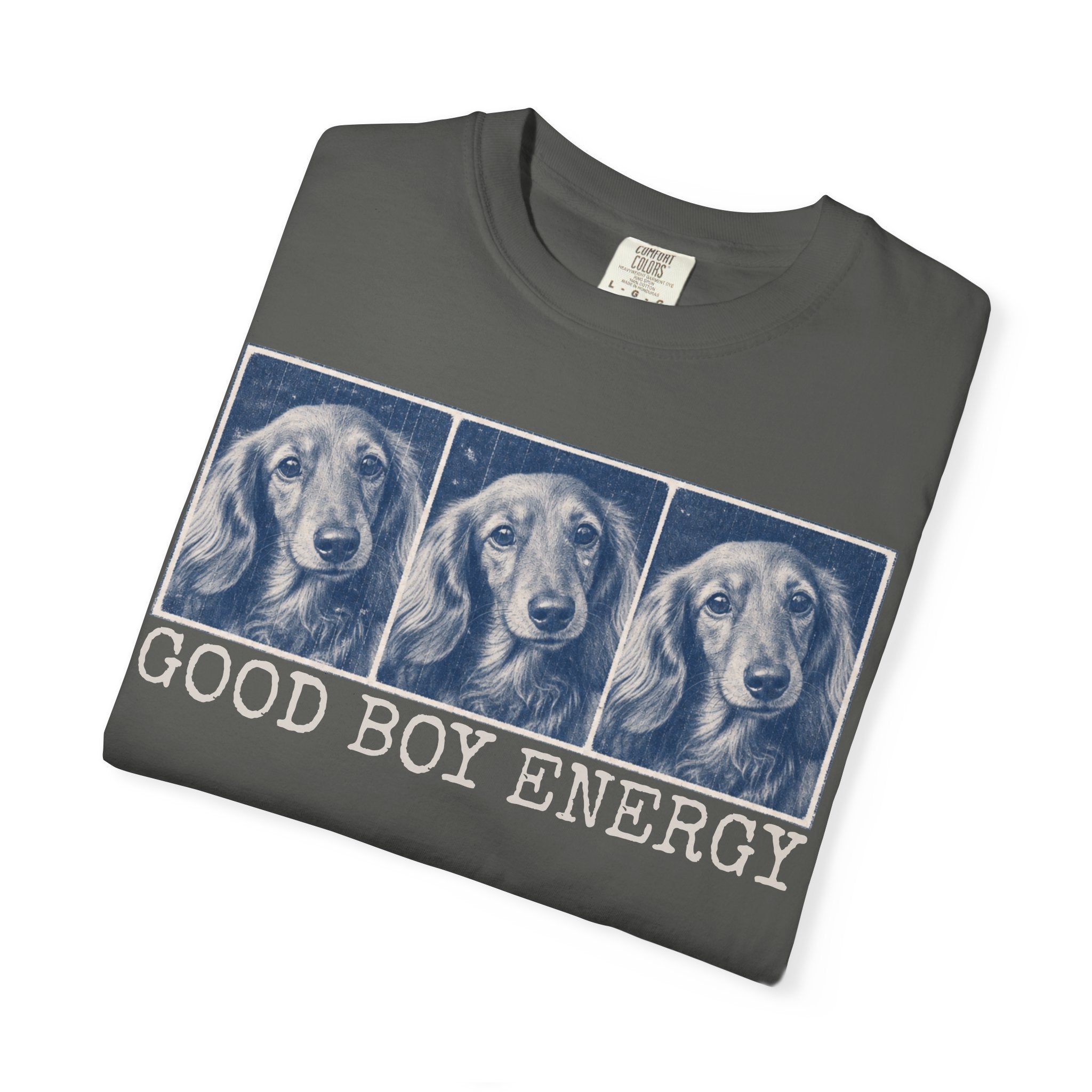 Good Boy Energy Tee — Personalized Dog Lover T-Shirt