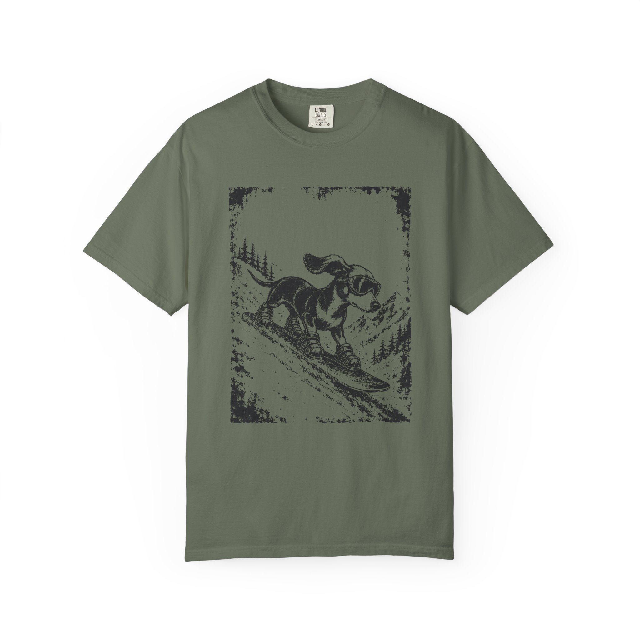Snowboarding Dachshund T-Shirt