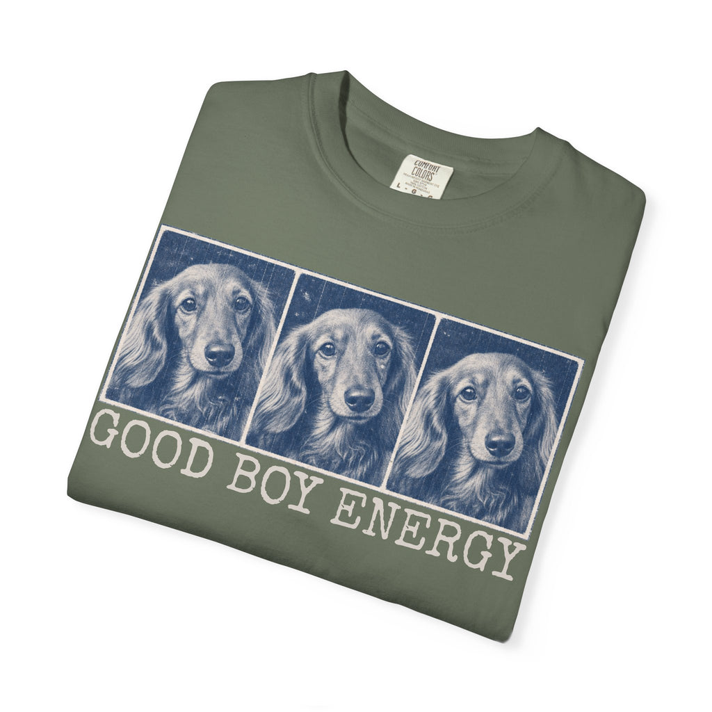Good Boy Energy Tee — Personalized Dog Lover T-Shirt