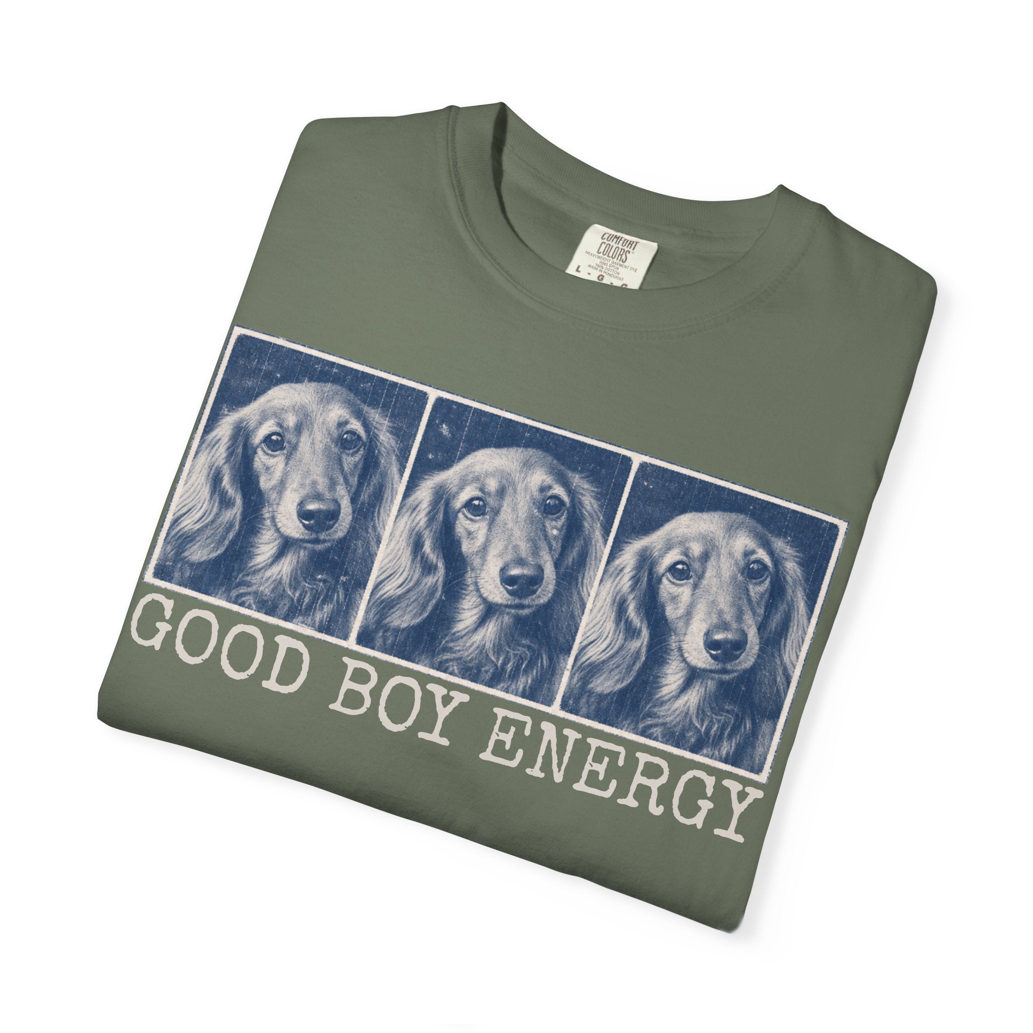 Good Boy Energy Tee — Personalized Dog Lover T-Shirt