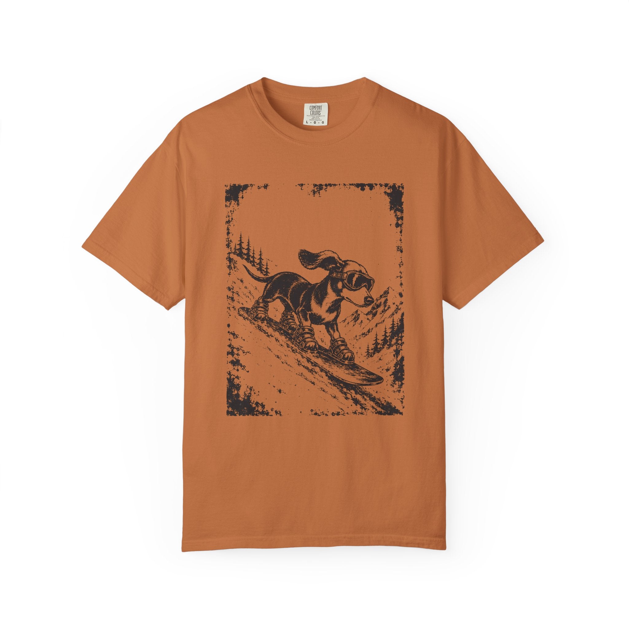 Snowboarding Dachshund T-Shirt