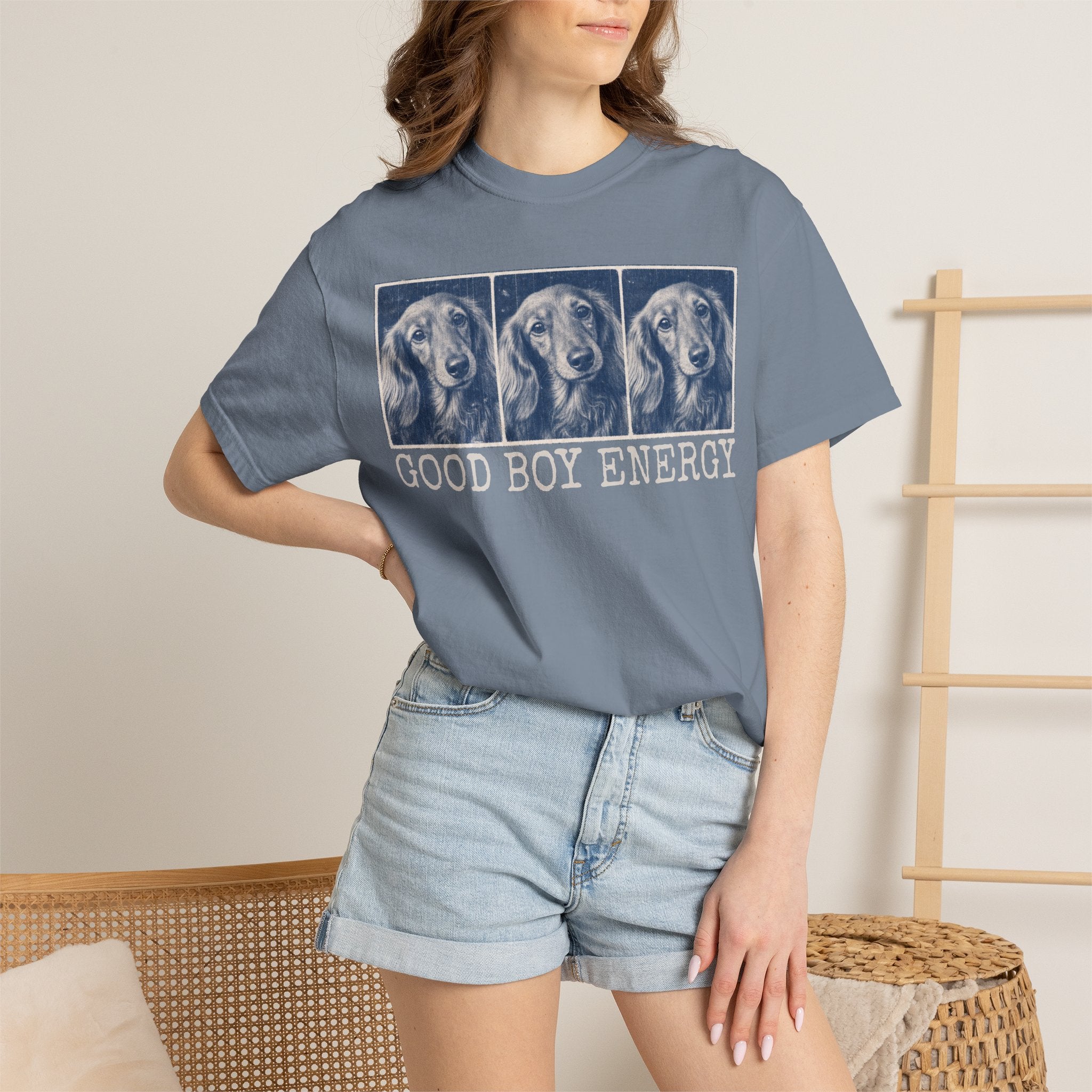Good Boy Energy Tee — Personalized Dog Lover T-Shirt