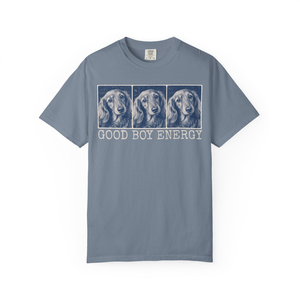 Good Boy Energy Tee — Personalized Dog Lover T-Shirt