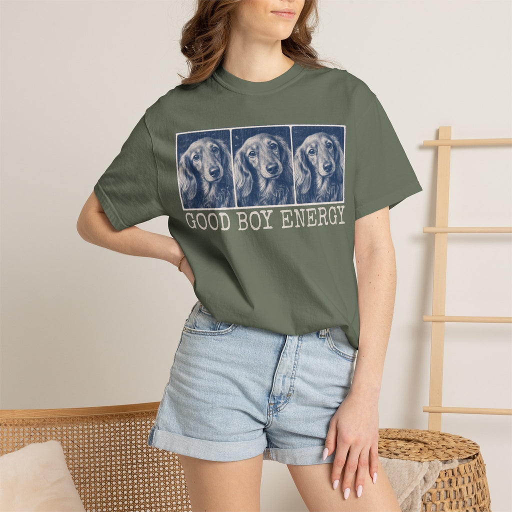 Good Boy Energy Tee — Personalized Dog Lover T-Shirt