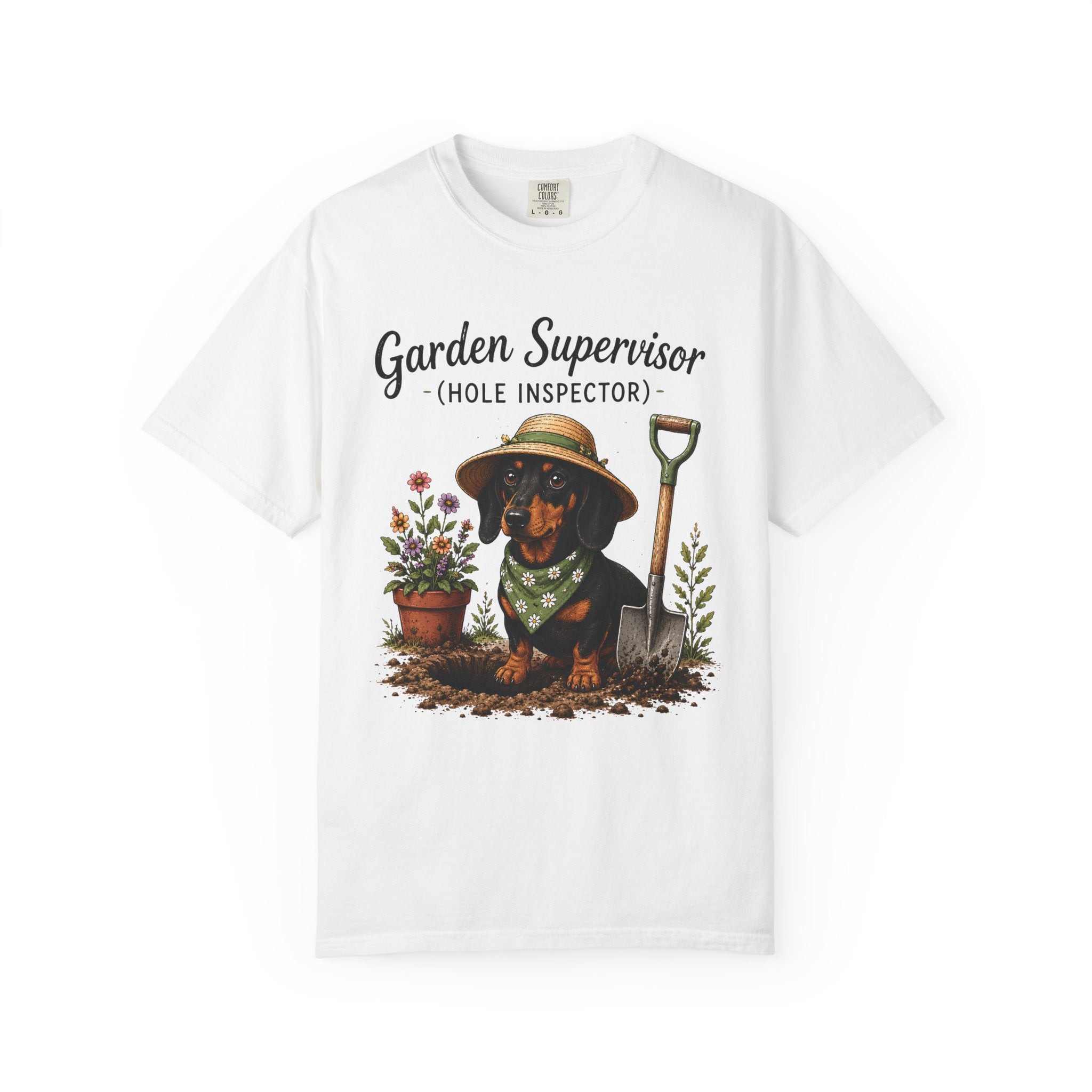 Garden Supervisor Dachshund T-Shirt