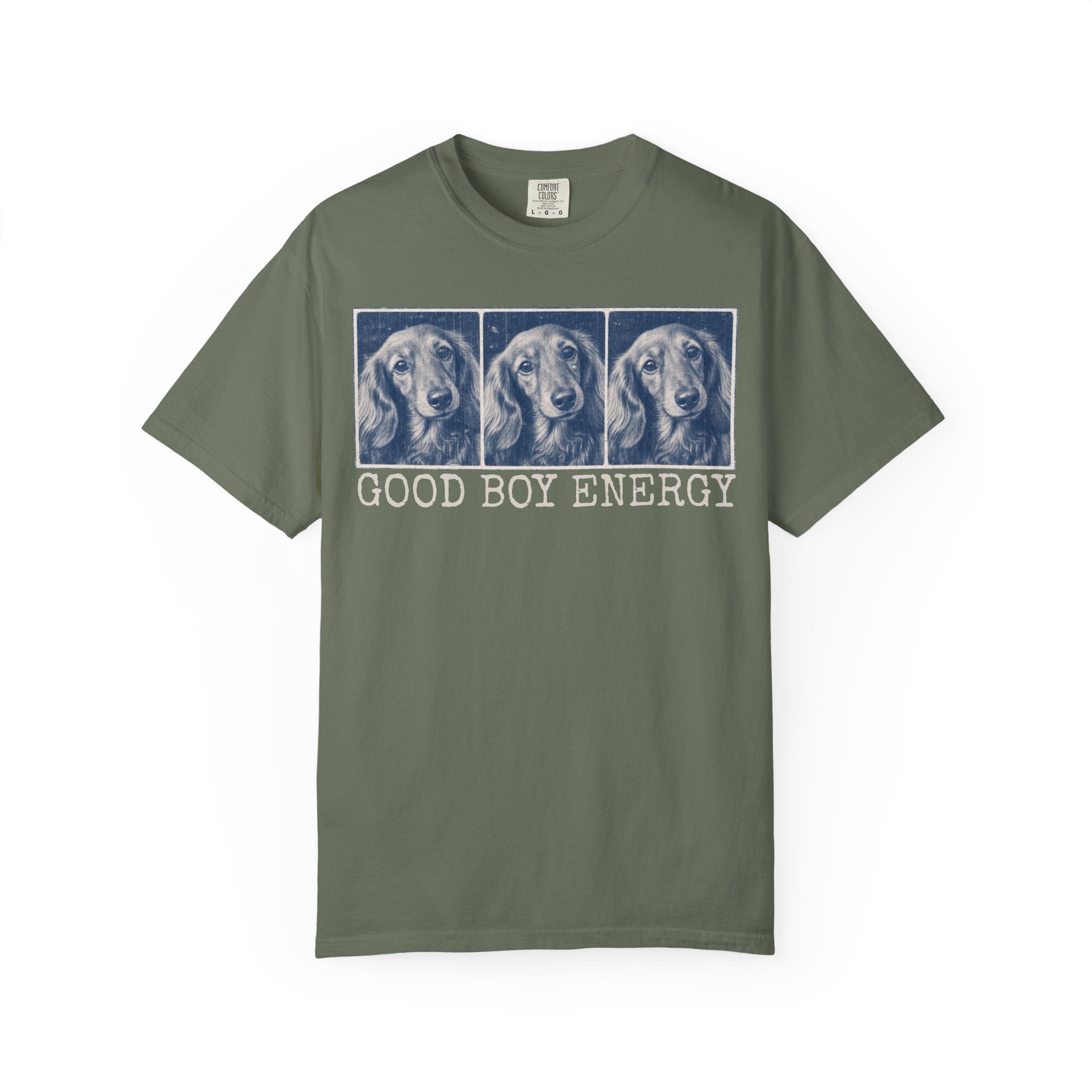 Good Boy Energy Tee — Personalized Dog Lover T-Shirt