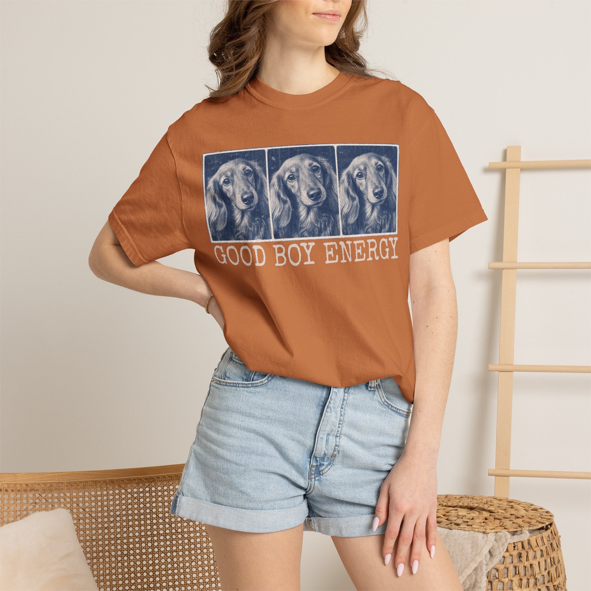 Good Boy Energy Tee — Personalized Dog Lover T-Shirt
