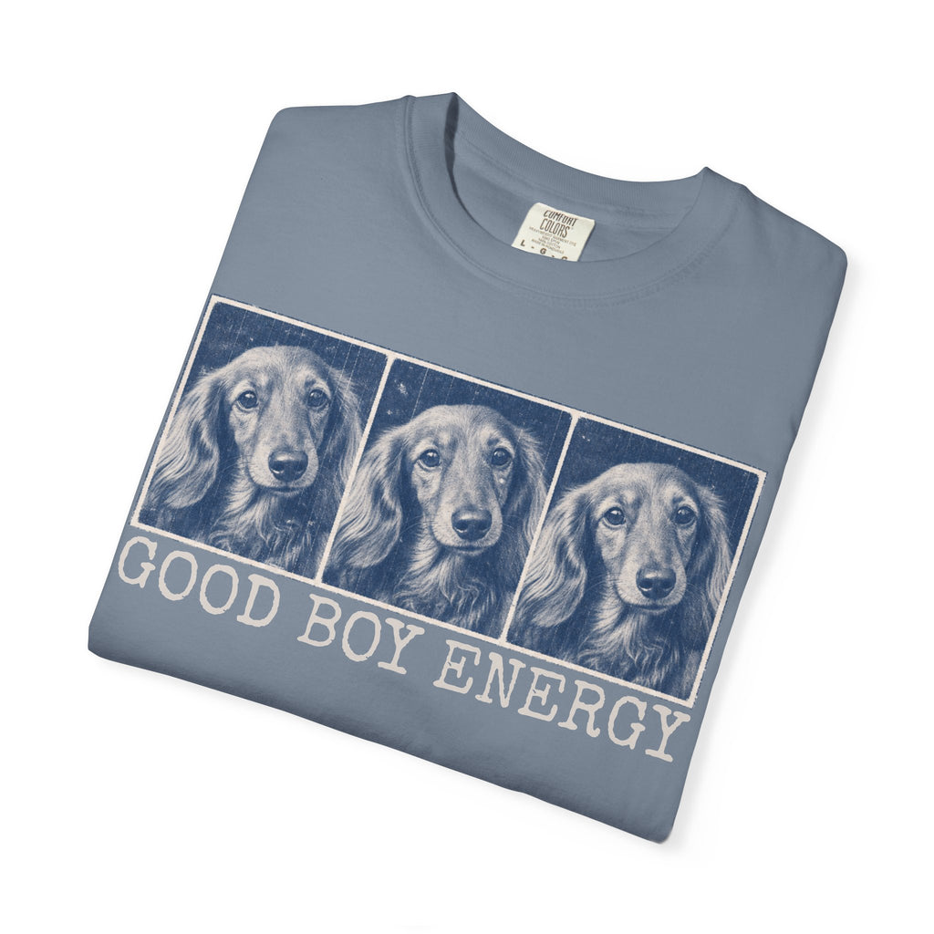 Good Boy Energy Tee — Personalized Dog Lover T-Shirt