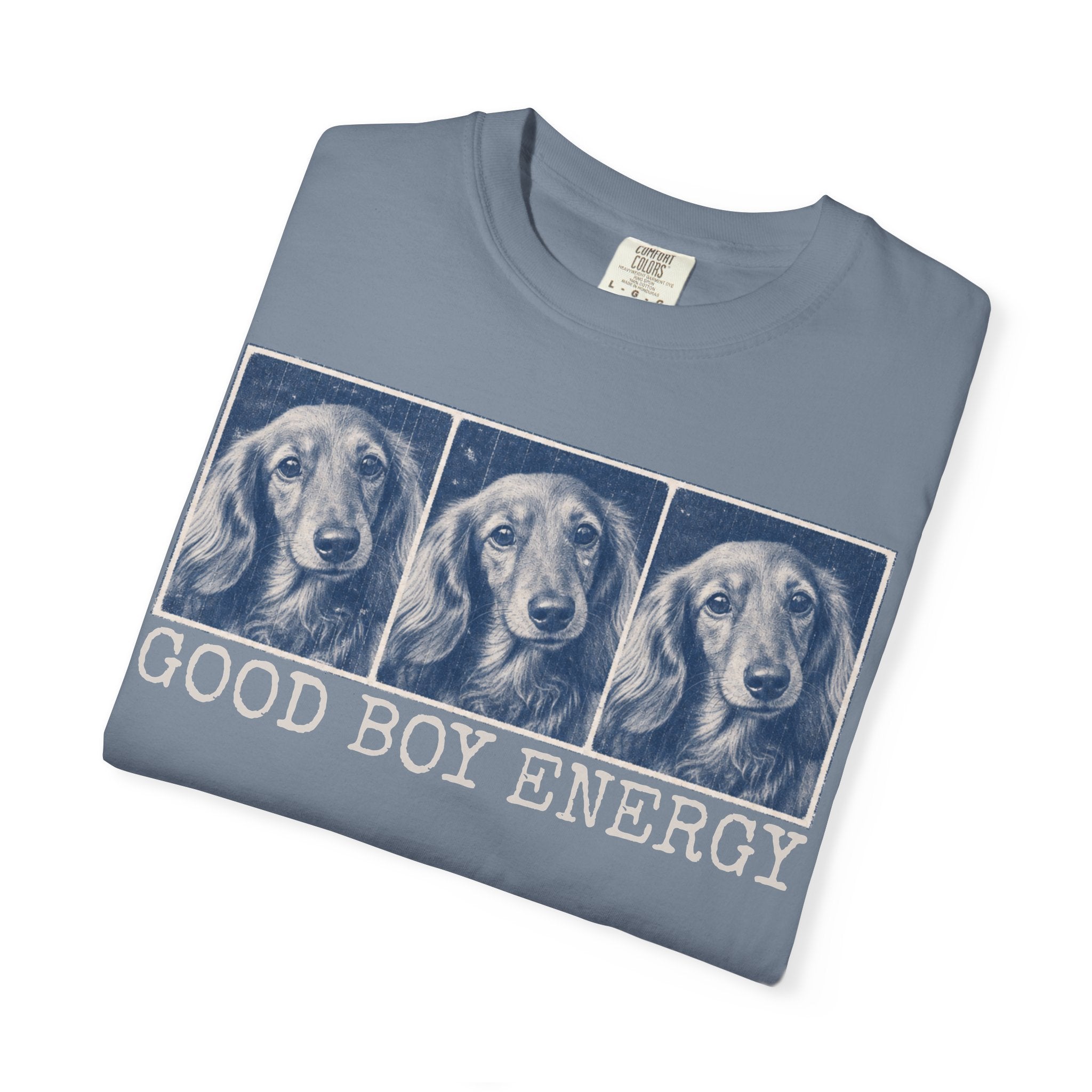 Good Boy Energy Tee — Personalized Dog Lover T-Shirt