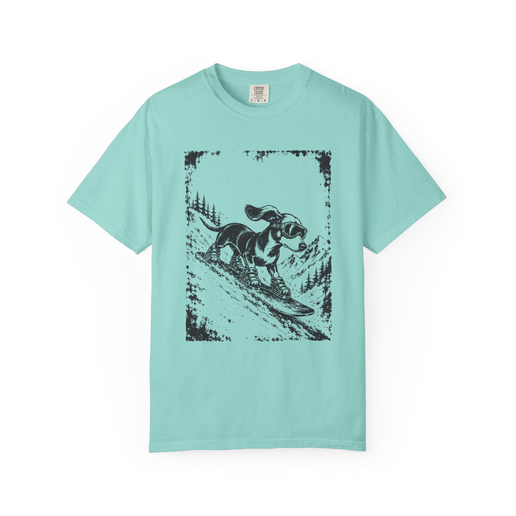 Snowboarding Dachshund T-Shirt