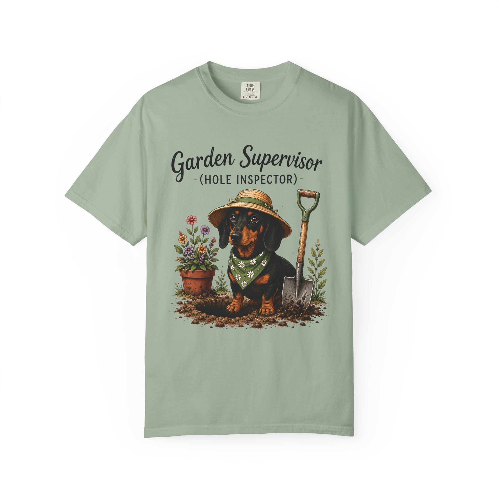 Garden Supervisor Dachshund T-Shirt