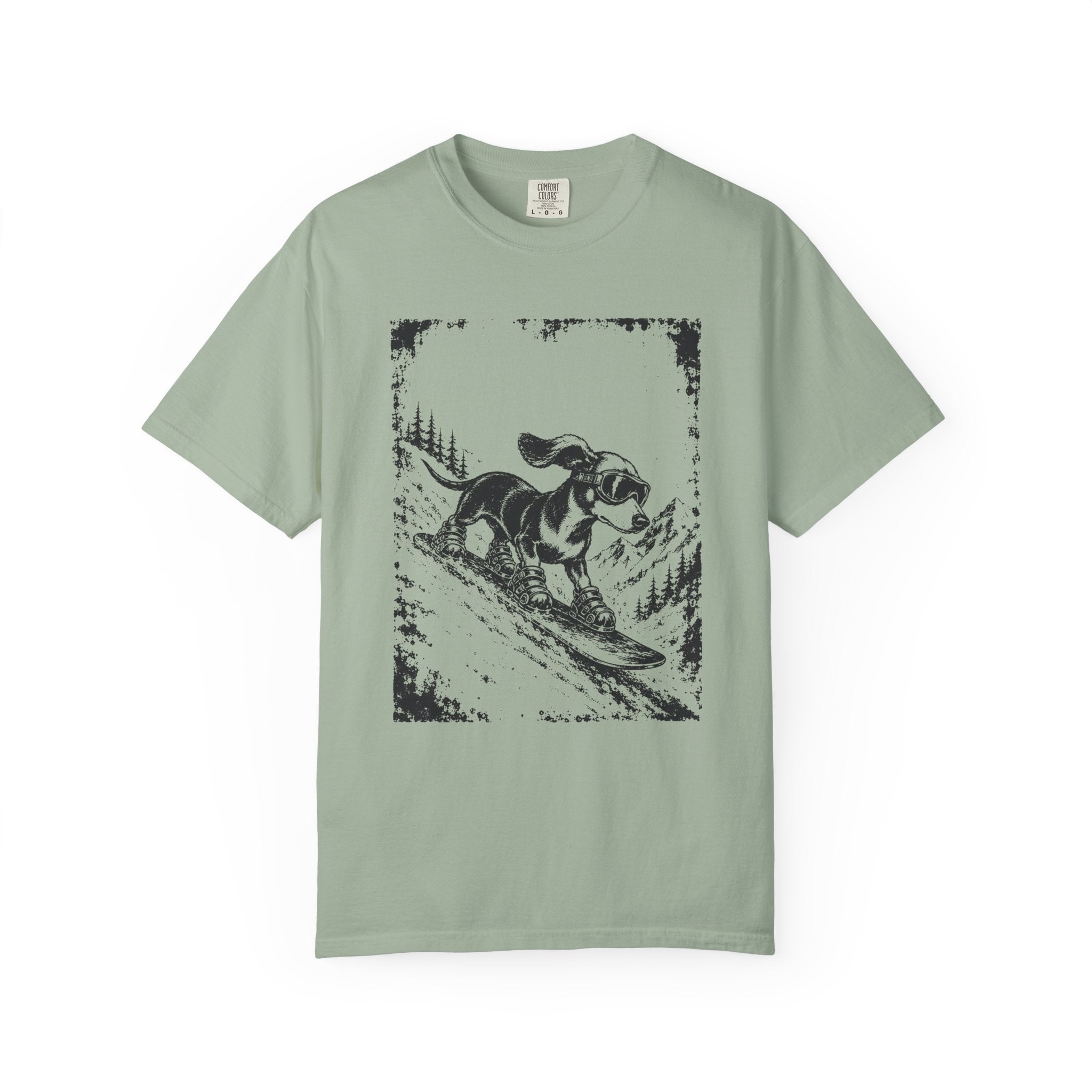 Snowboarding Dachshund T-Shirt