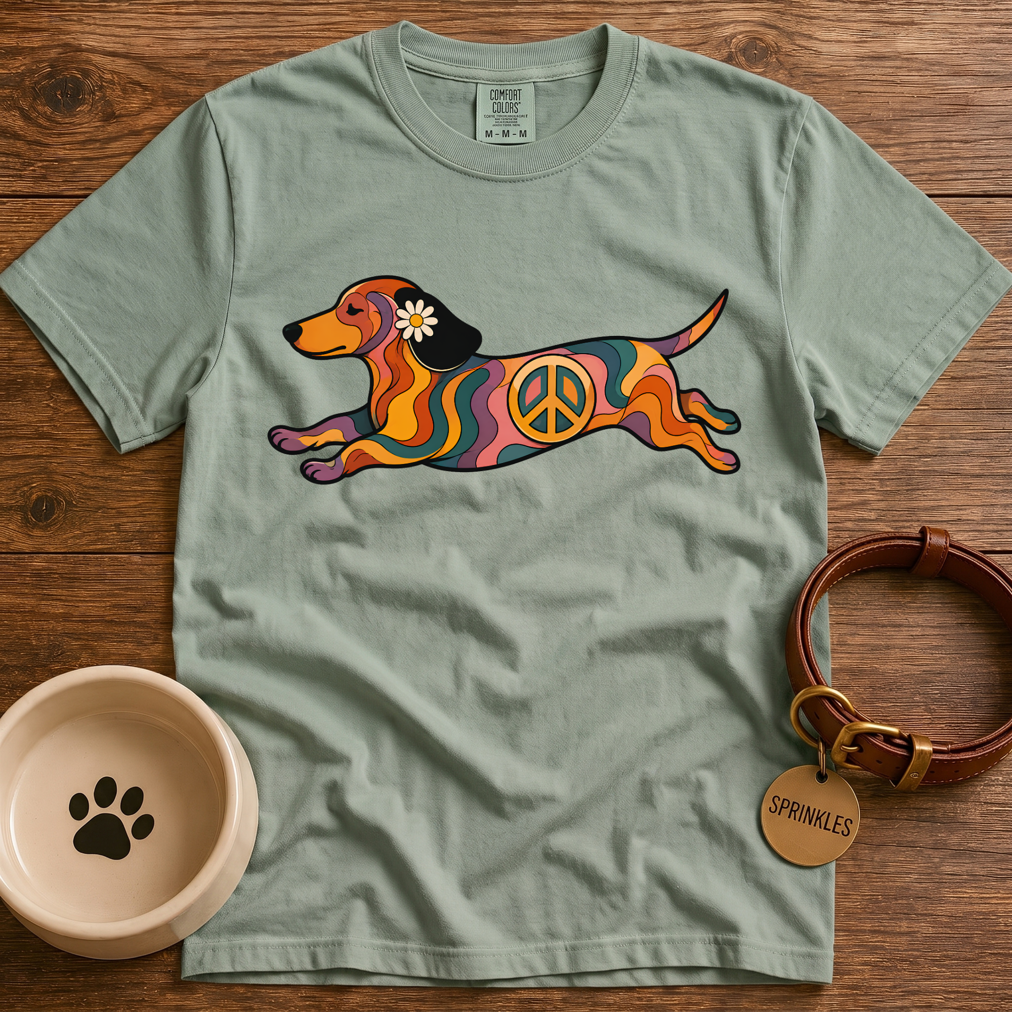 Groovy Dachshund T-Shirt