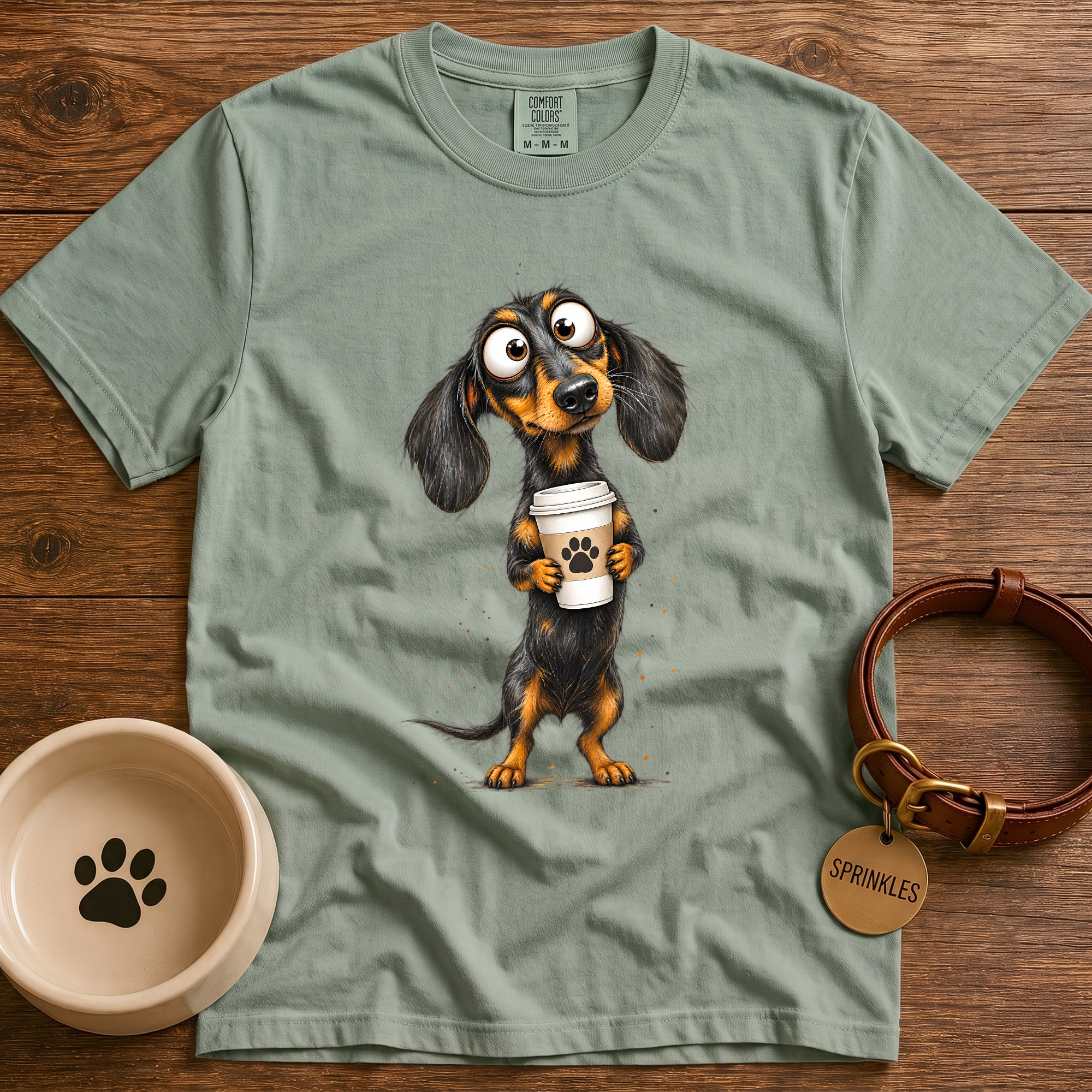 Frazzled Dachshund T-shirt