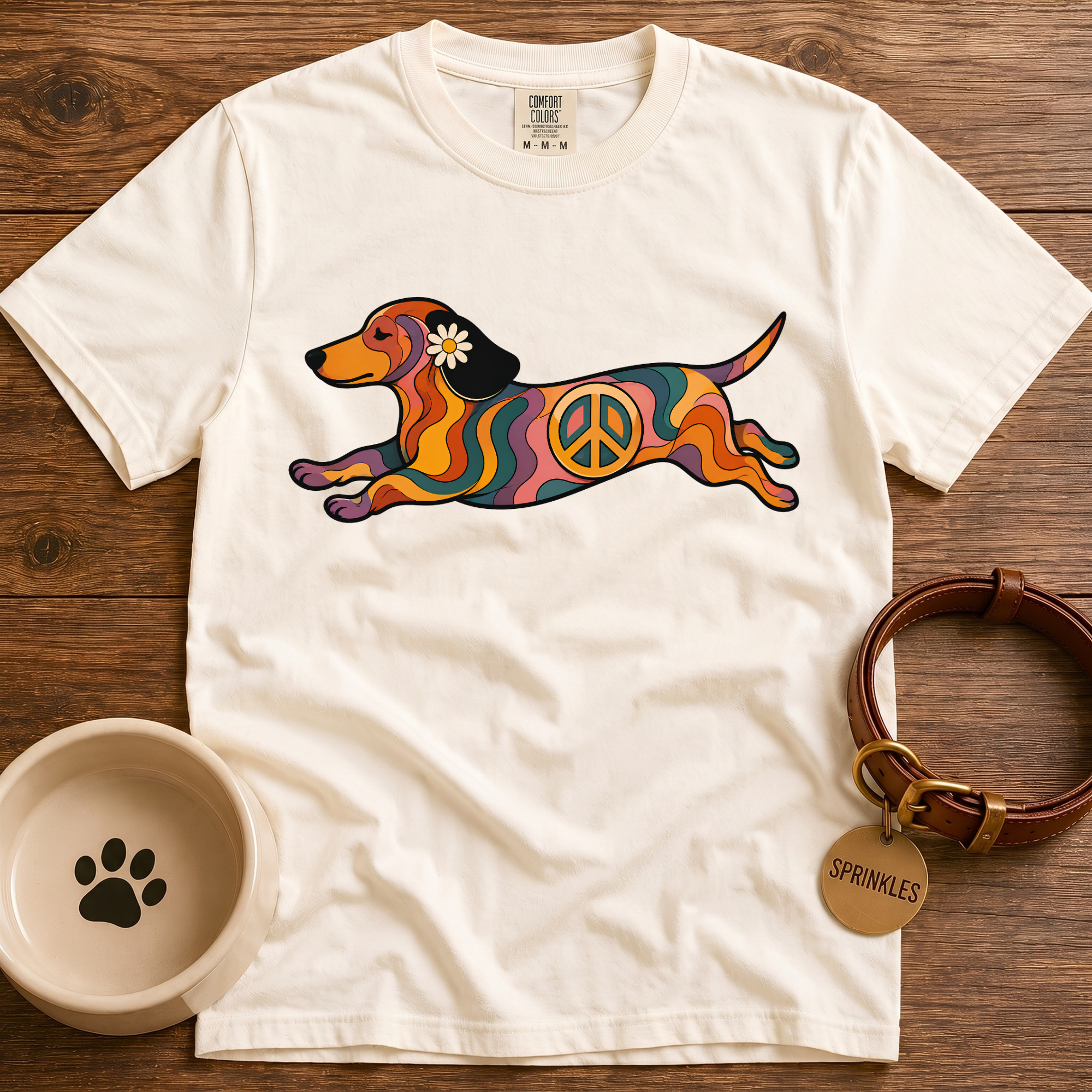 Groovy Dachshund T-Shirt