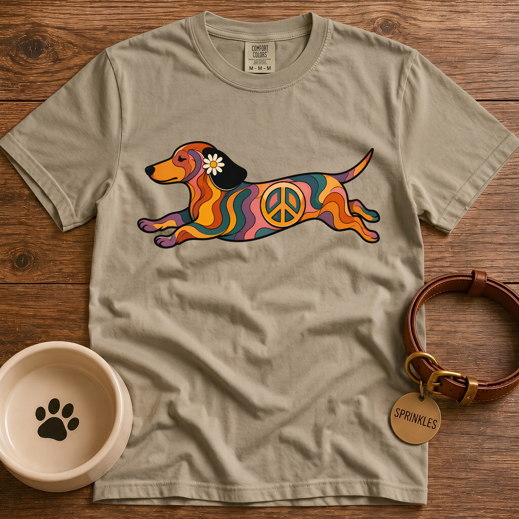 Groovy Dachshund T-Shirt