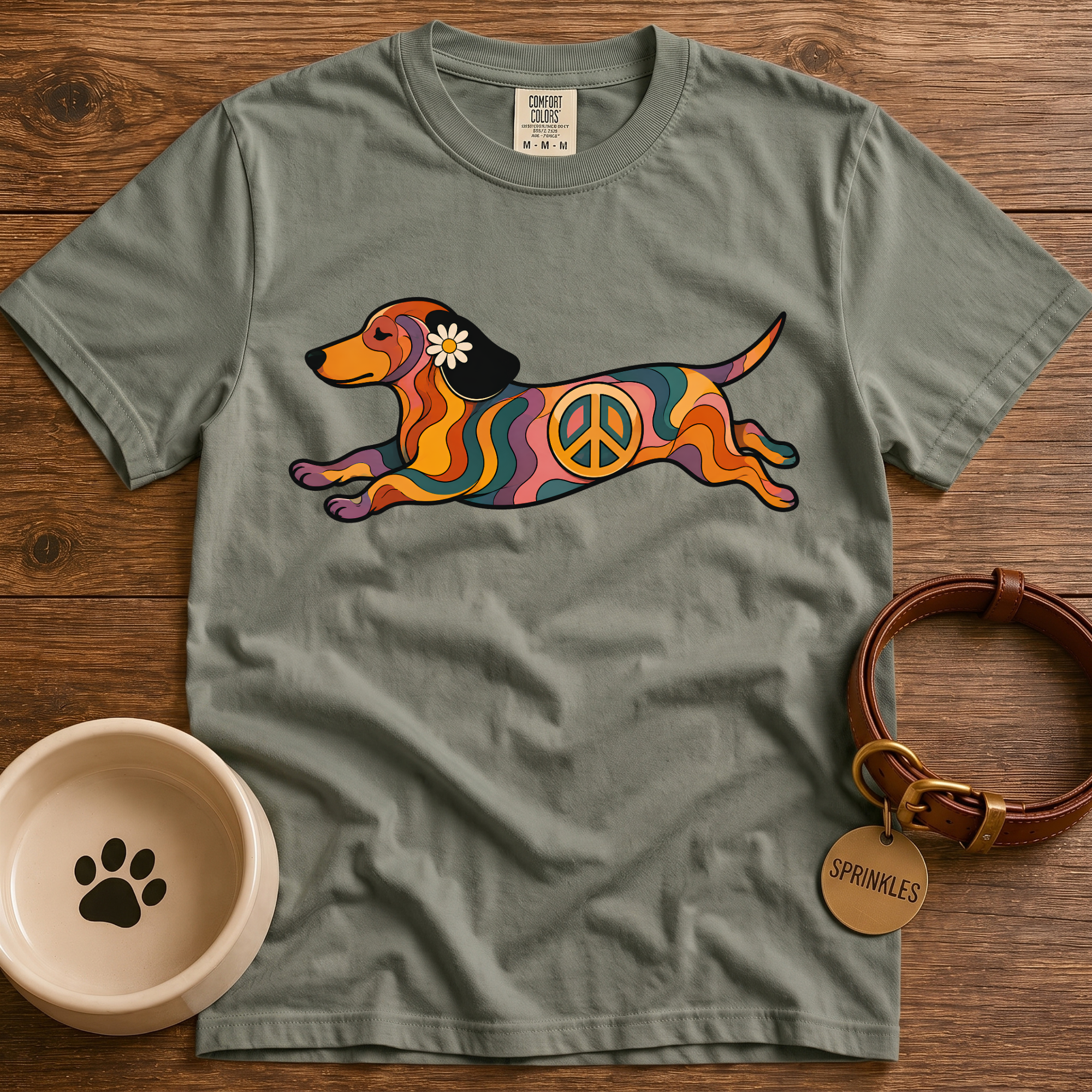 Groovy Dachshund T-Shirt
