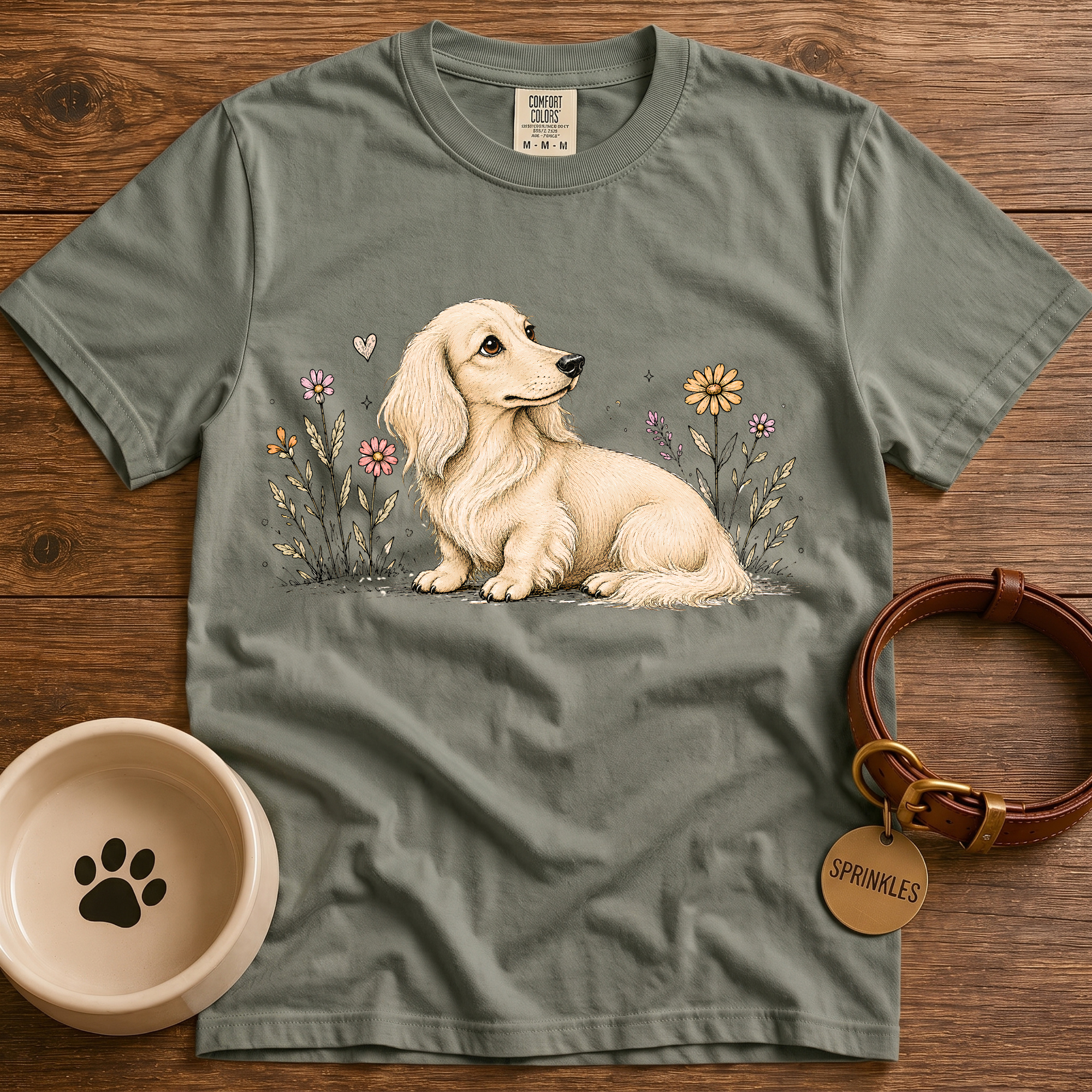 Whimsical Dachshund T-Shirt