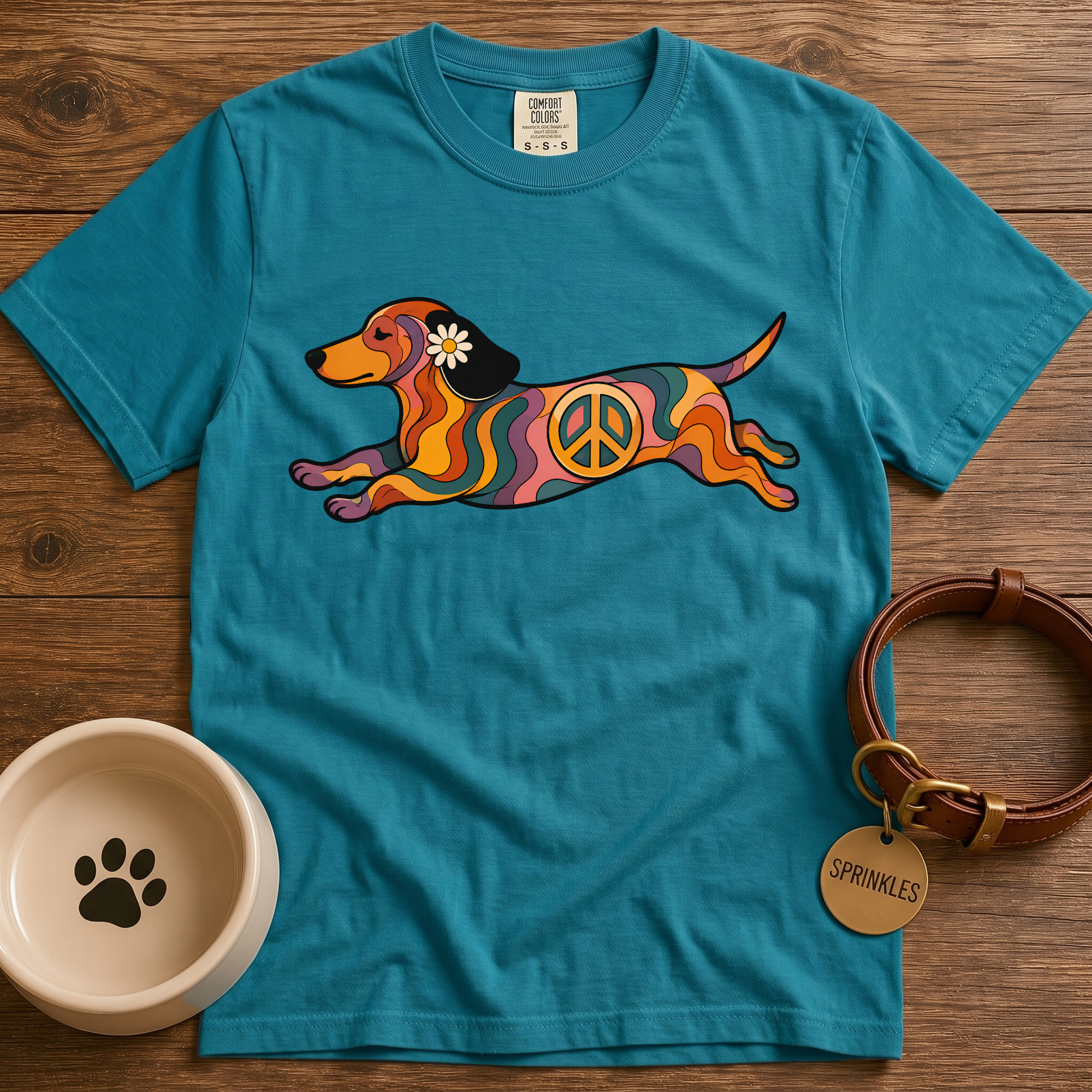 Groovy Dachshund T-Shirt