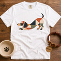 Geometric Dachshund  T-Shirt